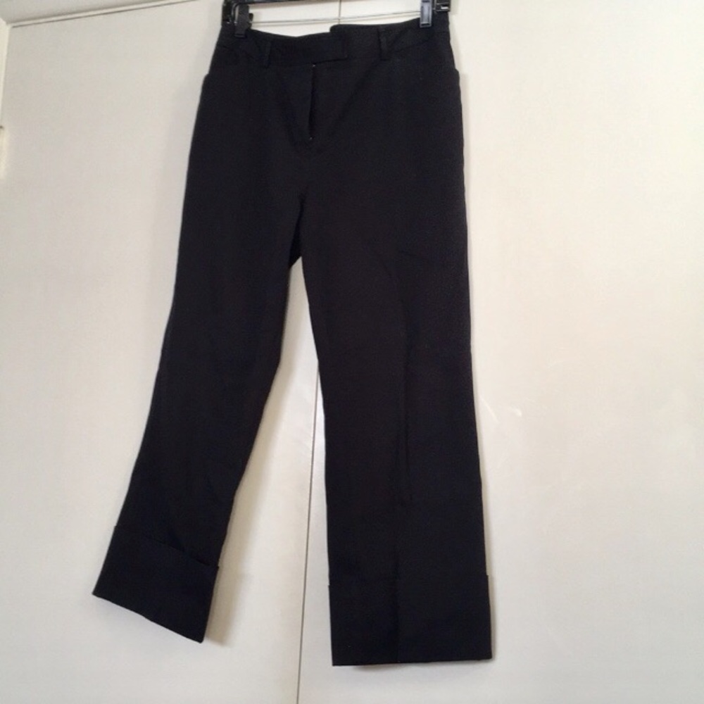 INC Black Capri Pants w/ Cuff - Size 8